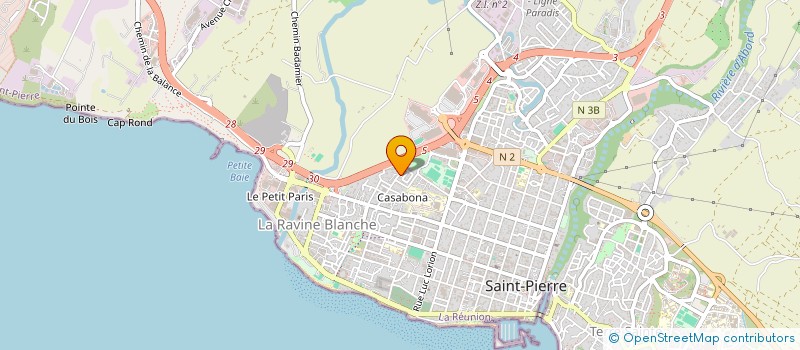 localisation de l'entreprise CNV LOCATION à SAINT-PIERRE