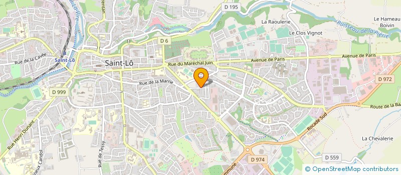 localisation de l'entreprise CNX DE LA MER  SAINT-LO