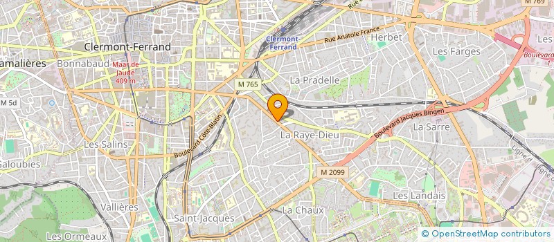 localisation de l'entreprise CO 103 BD LAFAYETTE EV  CLERMONT-FERRAND