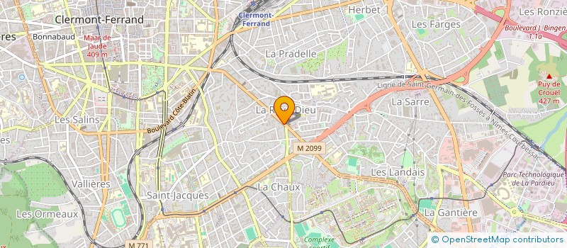 localisation de l'entreprise CO.142 BD LAFAYETTE-EV  CLERMONT-FERRAND