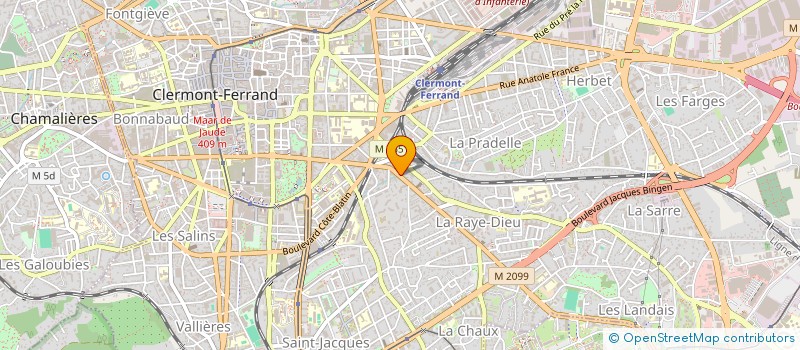 localisation de l'entreprise CO.81 BD LAFAYETTE-EV  CLERMONT-FERRAND