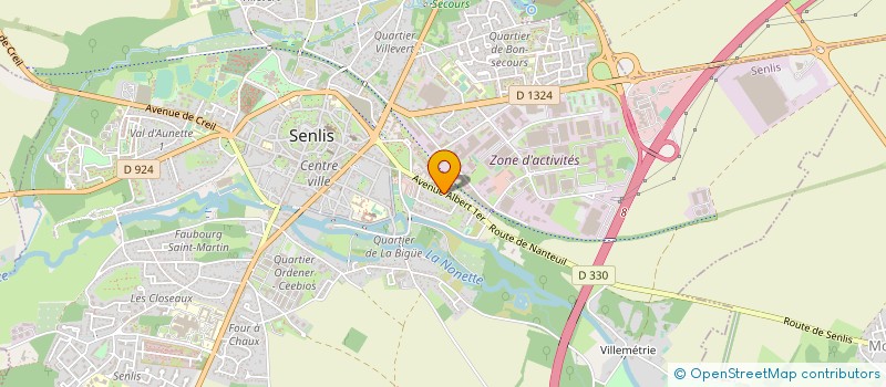 localisation de l'entreprise CO+ à SENLIS