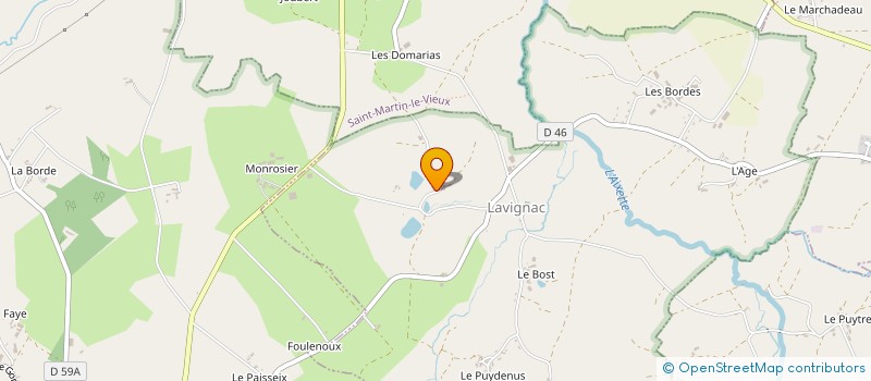 localisation de l'entreprise CO-AI  LAVIGNAC