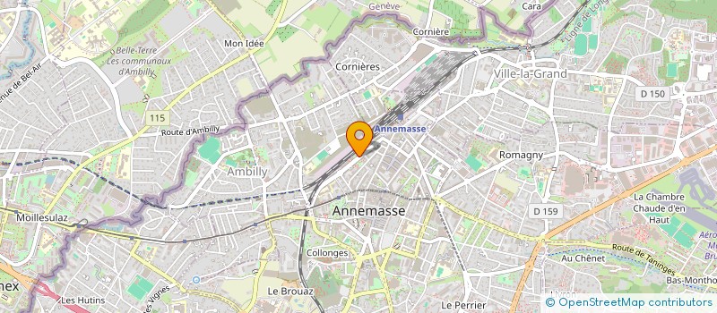 localisation de l'entreprise CO'ALPIN à ANNEMASSE