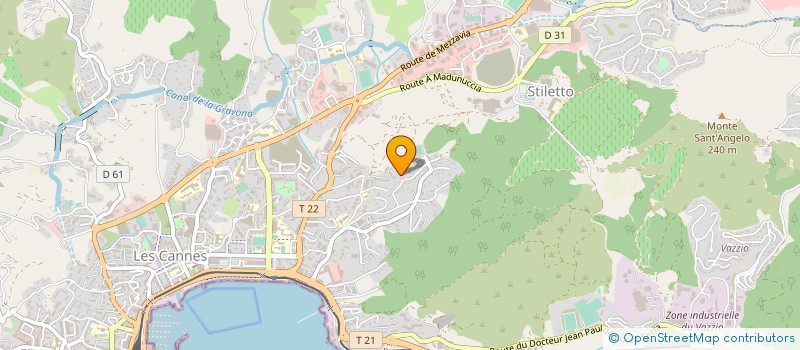 localisation de l'entreprise CO'ARCHITETTURA à AJACCIO
