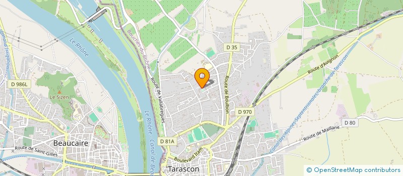 localisation de l'entreprise CO BAT CONSTRUCTION BATIMENT  TARASCON