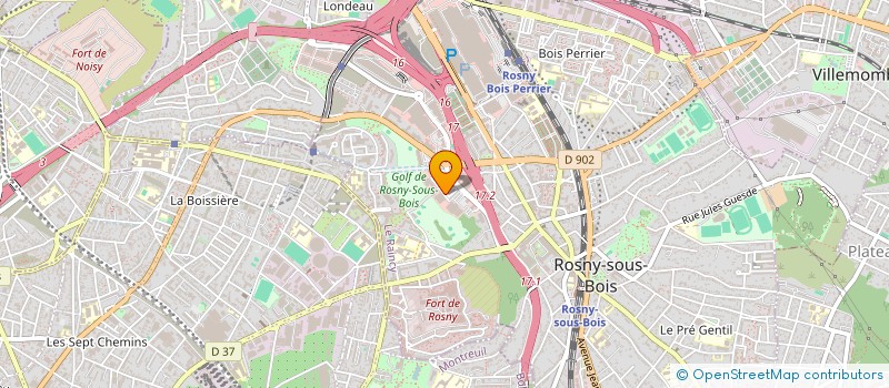 localisation de l'entreprise CO & CO à ROSNY-SOUS-BOIS