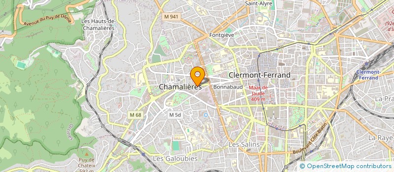 localisation de l'entreprise CO-COON COLLABORATIVE SPACES  CHAMALIERES