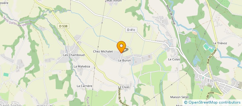 localisation de l'entreprise CO.CORS à EYZIN-PINET