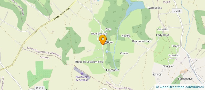 localisation de l'entreprise CO&DEL  PUJOLS