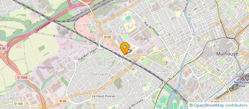 localisation de l'entreprise CO DEP HT RHIN FED CLUBS ALPINS FRANCAI  MULHOUSE