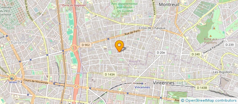 localisation de l'entreprise CO-DEVELOPPEMENT EURO-SENEGAL à MONTREUIL