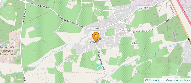 localisation de l'entreprise CO ET AMRI  MARTILLAC