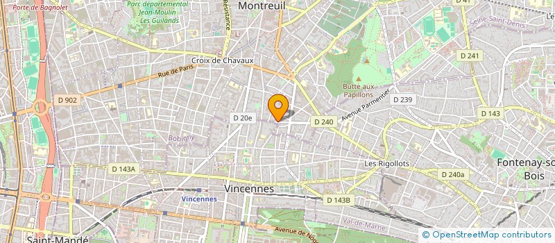 localisation de l'entreprise CO EURL  MONTREUIL