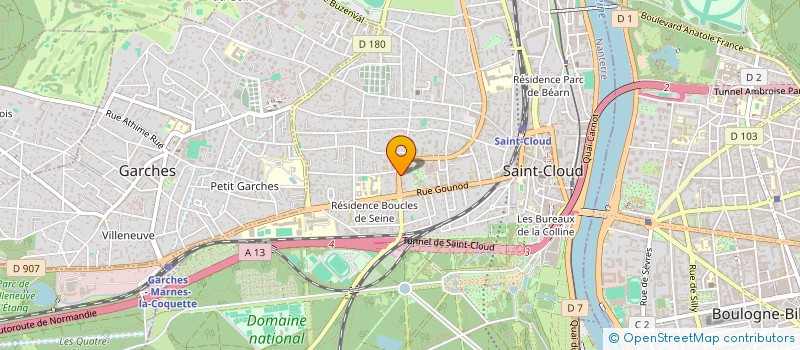 localisation de l'entreprise CO'EVOLIS  SAINT-CLOUD