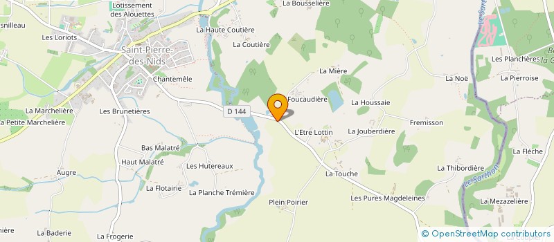 localisation de l'entreprise CO-EXP FROGER J B - SAVARY N à SAINT-PIERRE-DES-NIDS