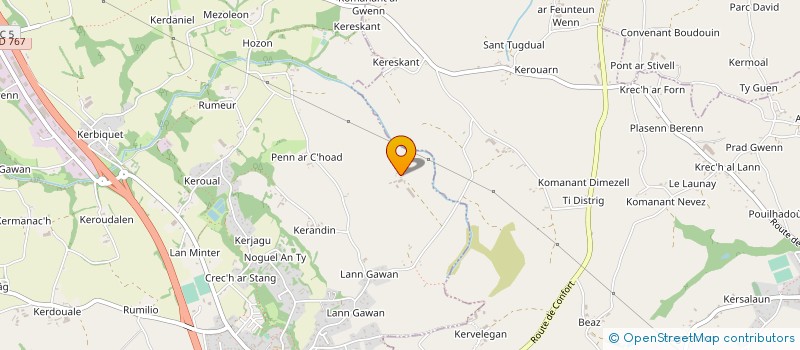 localisation de l'entreprise CO EXPL HELLEQUIN  CAVAN