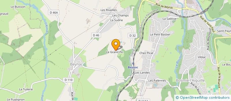 localisation de l'entreprise CO EXPLOIT MAUSSET  BEYNAC