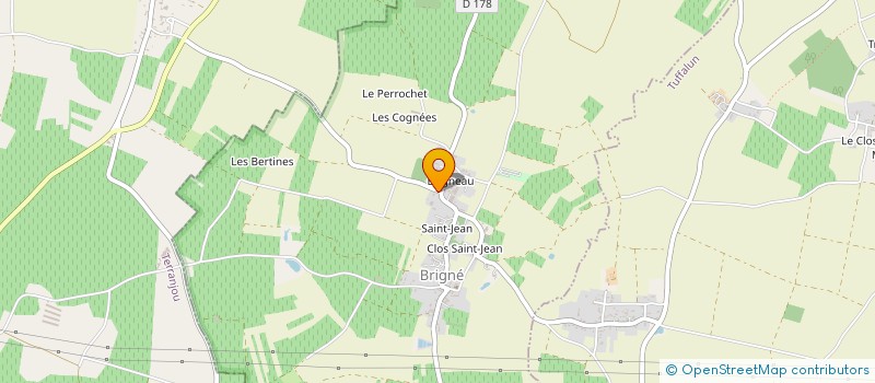 localisation de l'entreprise CO EXPLOITAT BRAULT CHRISTIAN BRIGITTE  DOUE-EN-ANJOU