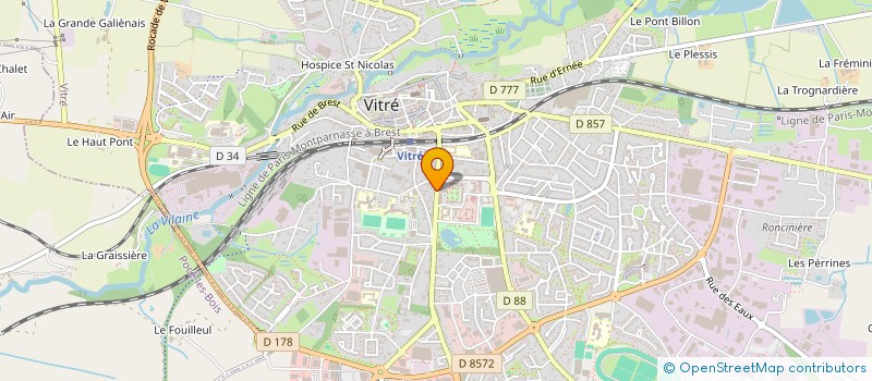 localisation de l'entreprise CO-EXPLOITATION  BEZARD-PIROT  VITRE