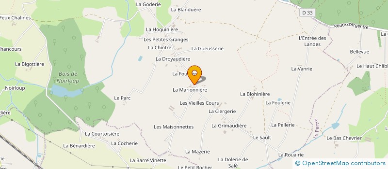 localisation de l'entreprise CO EXPLOITATION CHAUVINEAU  ARGENTRE-DU-PLESSIS