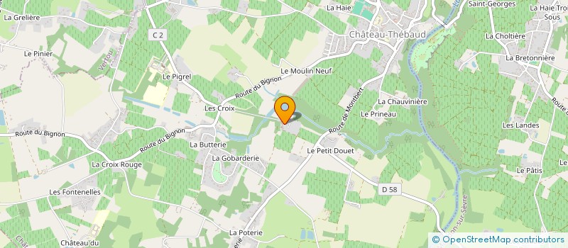 localisation de l'entreprise CO-EXPLOITATION DERAME à SAINT-FIACRE-SUR-MAINE