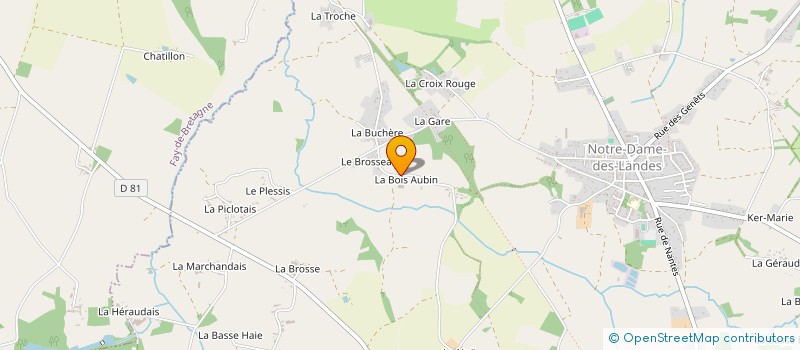 localisation de l'entreprise CO-EXPLOITATION DURAND à NOTRE-DAME-DES-LANDES