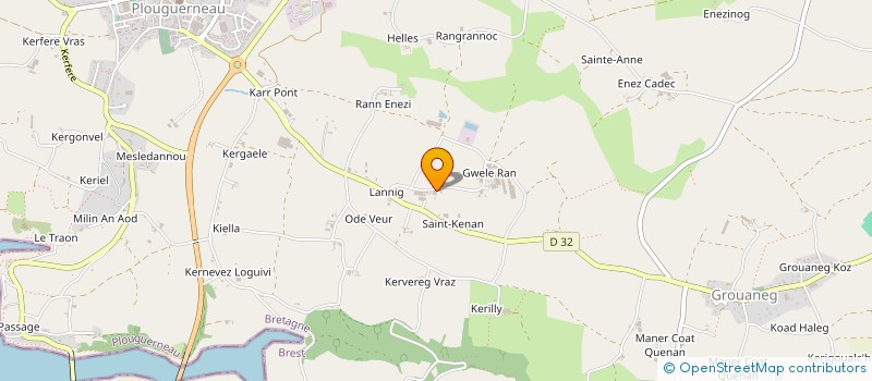 localisation de l'entreprise CO EXPLOITATION FAGON  PLOUGUERNEAU