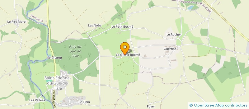 localisation de l'entreprise CO-EXPLOITATION FERTEUX  SAINT-ETIENNE-DU-GUE-DE-L'ISLE