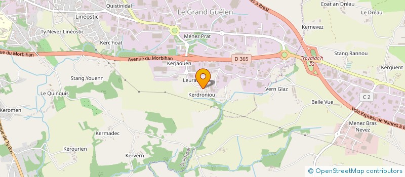 localisation de l'entreprise CO EXPLOITATION GOURMELEN à QUIMPER