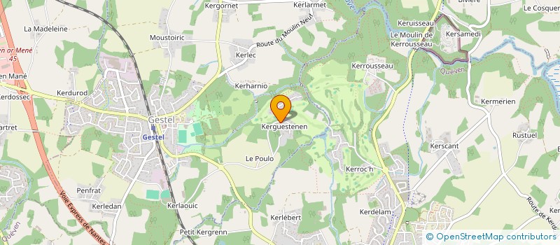 localisation de l'entreprise CO EXPLOITATION GUILLERME  QUEVEN