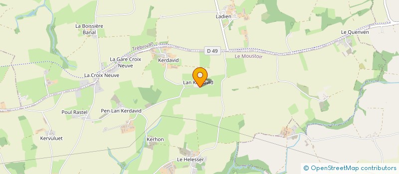 localisation de l'entreprise CO-EXPLOITATION LE BARON à LE MOUSTOIR