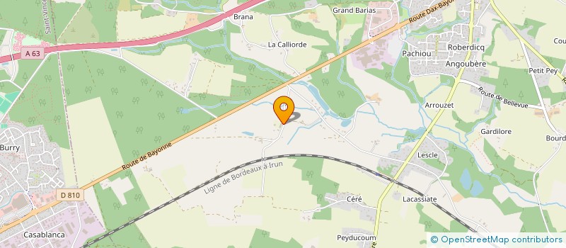 localisation de l'entreprise CO EXPLOITATION OMBREVAL à SAINT-GEOURS-DE-MAREMNE