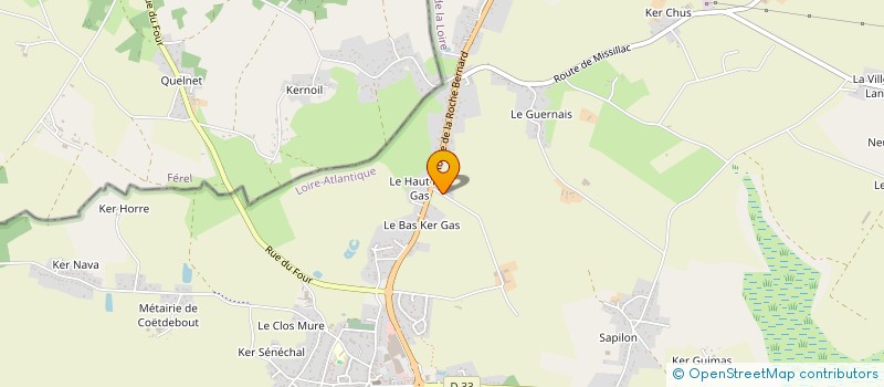 localisation de l'entreprise CO-EXPLOITATION PARAGE BROSSEAU à HERBIGNAC