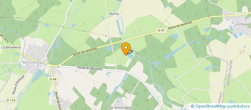 localisation de l'entreprise CO EXPLOITATION PLESSIS à MONTEREAU
