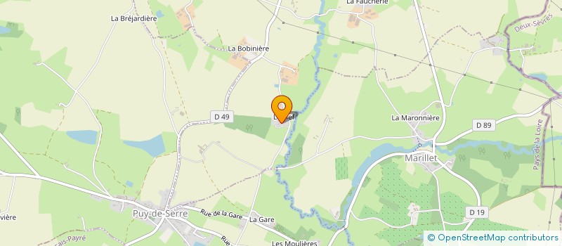 localisation de l'entreprise CO EXPLOITATION POUPIN NADINE & GERARD à SAINT-MAURICE-DES-NOUES
