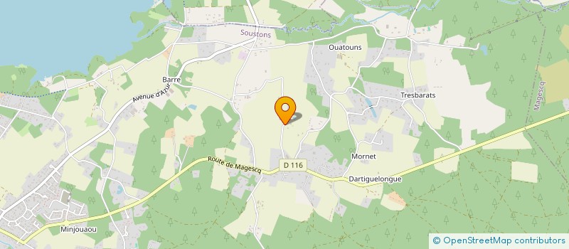 localisation de l'entreprise CO EXPLOITATION PULON à MAGESCQ