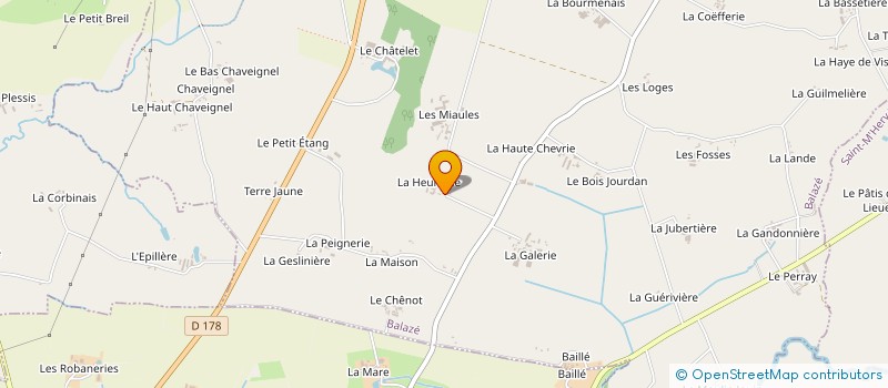 localisation de l'entreprise CO EXPLOITATION REVAULT PRODHOMME à BALAZE