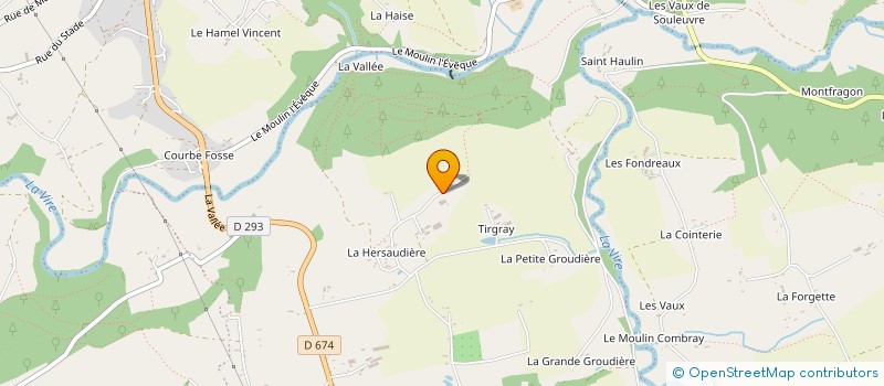 localisation de l'entreprise CO EXPLOITATION SALLIOT  SOULEUVRE EN BOCAGE