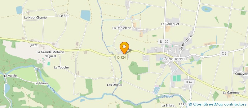 localisation de l'entreprise CO-EXPLOITATION URVOY à CONQUEREUIL
