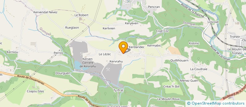 localisation de l'entreprise CO & FACILITY à QUIMPER