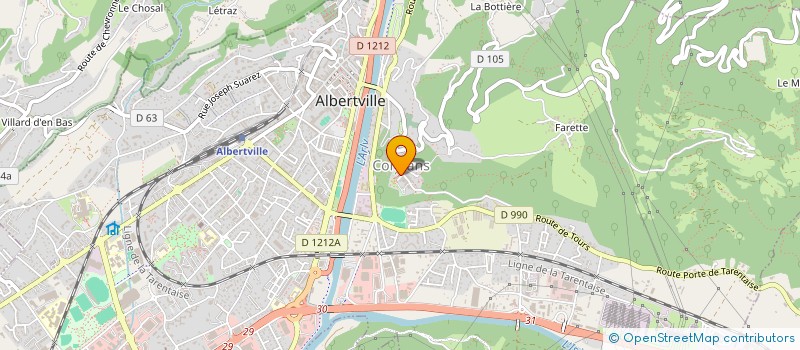 localisation de l'entreprise CO.FACTORY  ALBERTVILLE