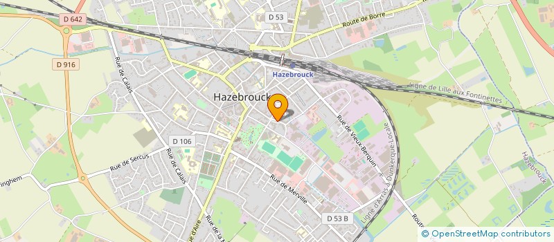 localisation de l'entreprise CO.FE.DE.  HAZEBROUCK