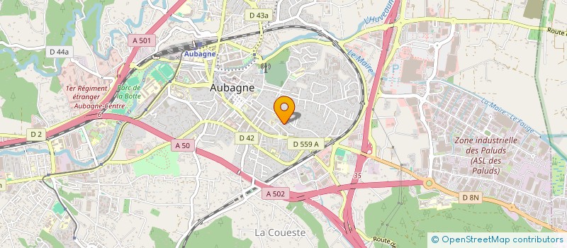 localisation de l'entreprise CO.FE TRANS à AUBAGNE