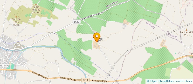 localisation de l'entreprise CO.FI.BO  CAPESTANG