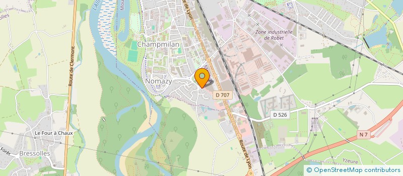 localisation de l'entreprise CO.FI. COGNET FINANCIERE  MOULINS