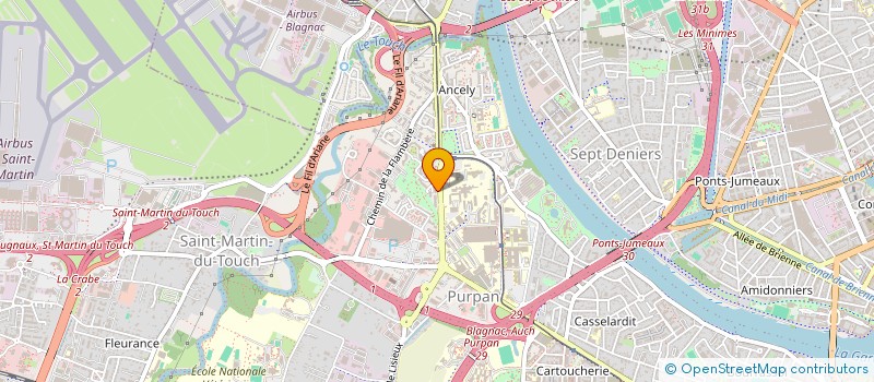localisation de l'entreprise CO FIBRE à TOULOUSE