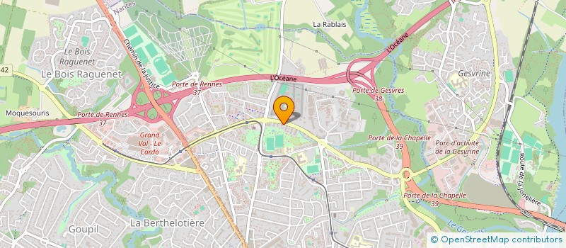 localisation de l'entreprise CO FORM à NANTES