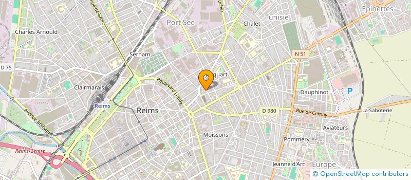 localisation de l'entreprise CO.GE.BA à REIMS