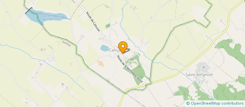 localisation de l'entreprise CO GESTION  CAHUZAC